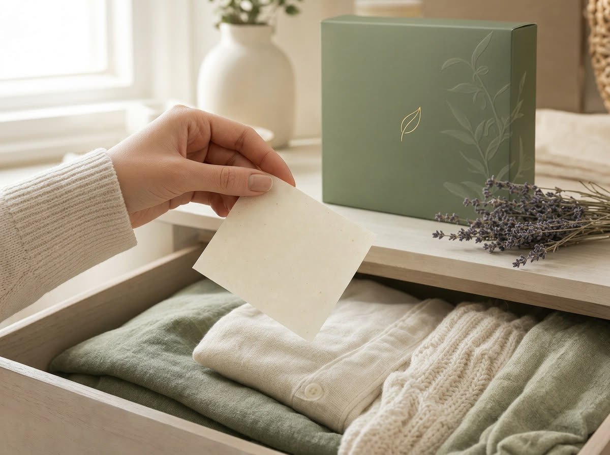 Benelisse laundry sheet over a drawer of fresh laundry