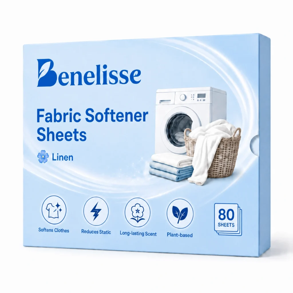 Fabric Softener Sheets – Linen( 80 Sheets )